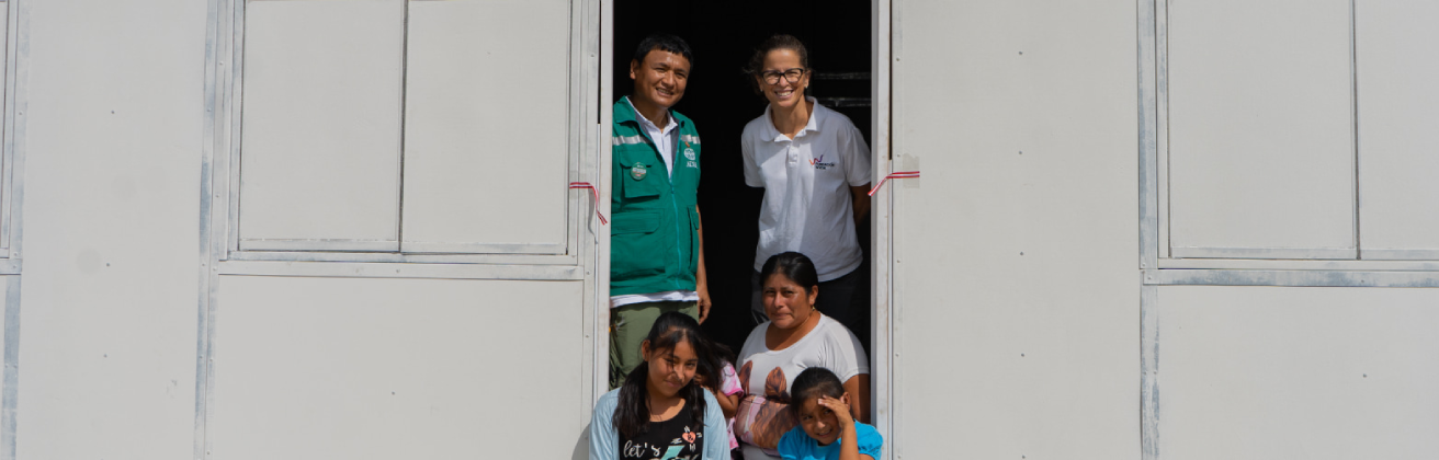 Fundación Wiese entrega 100 casas prefabricadas a familias vulnerables del norte del país, ante el Fenómeno del Niño Global